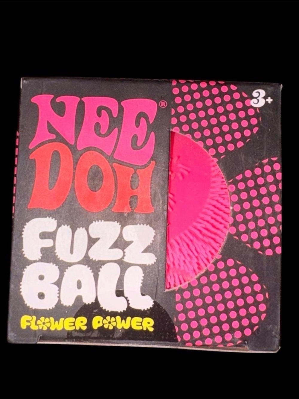 Nee Doh Fuzz Ball - Hot Pink flower power